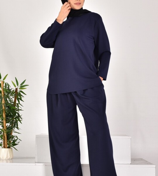 14277 PUANE SCUBA KUMAŞ İKİLİ TAKIM-LACİVERT