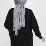 10336 Puane Önü Tüy Baskılı 2 İp Kumaş Sweatshirt-SİYAH