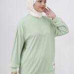 30427 Bürümcük Kumaş Arma Detaylı Sweatshirt