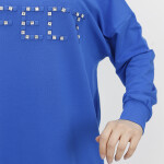 10208 Taş Detaylı Sweatshirt