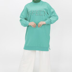 10208 Taş Detaylı Sweatshirt