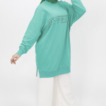 10208 Taş Detaylı Sweatshirt