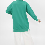 23010 Pul Detaylı İki İplik Sweatshirt