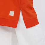 30645 Puane 2 İplik Kumaş Uzun Boy Basic Sweatshirt-ORANJ