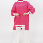 10273 Lastik Detaylı 2 İplik Sweatshirt