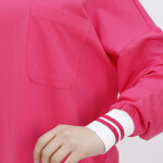 10273 Lastik Detaylı 2 İplik Sweatshirt