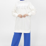 10208 Taş Detaylı Sweatshirt