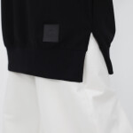 30644 Puane  2 İplik Kumaş Basic Sweatshirt-siyah