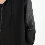 15172  PUANE İKİ İPLİK KUMAŞ KETEN GARNİLİ KAP- SİYAH