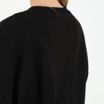 10573 PUANE İKİ İPLİK KUMAŞ KOT GARNİLİ SWEATSHIRT-SİYAH